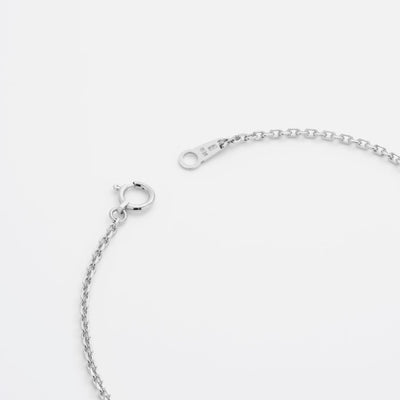 Wide Diamond Cut Cable Chain Bracelet - Platinum