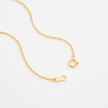 Wide Diamond Cut Cable Chain Necklace - Gold 24k