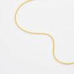 Wide Diamond Cut Cable Chain Necklace - Gold 24k