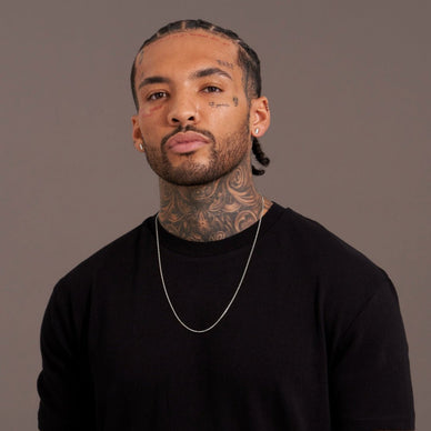 Wide Diamond Cut Cable Chain Necklace - Platinum