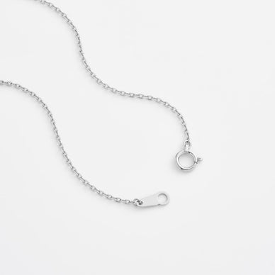 Wide Diamond Cut Cable Chain Necklace - Platinum