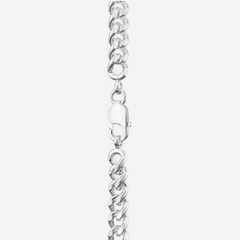 Wide Filed Curb Chain Bracelet