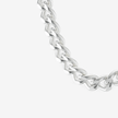 Wide Filed Curb Chain Necklace