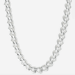 Wide Filed Curb Chain Necklace