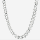 Wide filed curb chain necklace