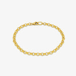 Wide rolo chain bracelet