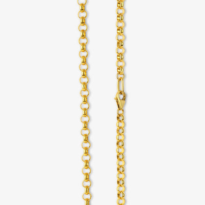 Wide Rolo Chain Bracelet - Gold 24k