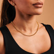 Wide Rolo Chain Necklace - Gold 24k