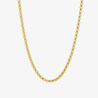 Wide rolo chain necklace