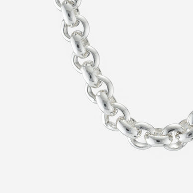 Wide Round Belcher Chain Necklace
