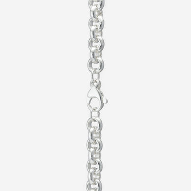 Wide Round Belcher Chain Necklace