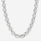 Wide round belcher chain necklace