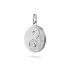 Yin Yang Pendant - Platinum
