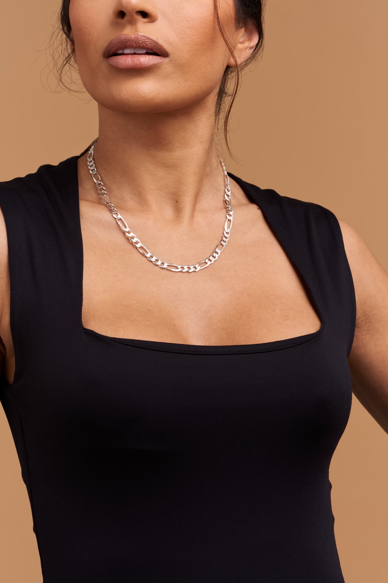 Shop Silver Necklace Chains Figaro Chain Necklace