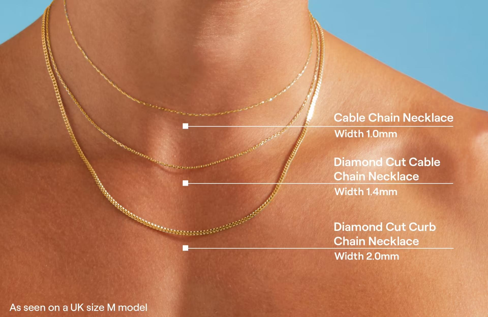 Model image - platinum Necklaces