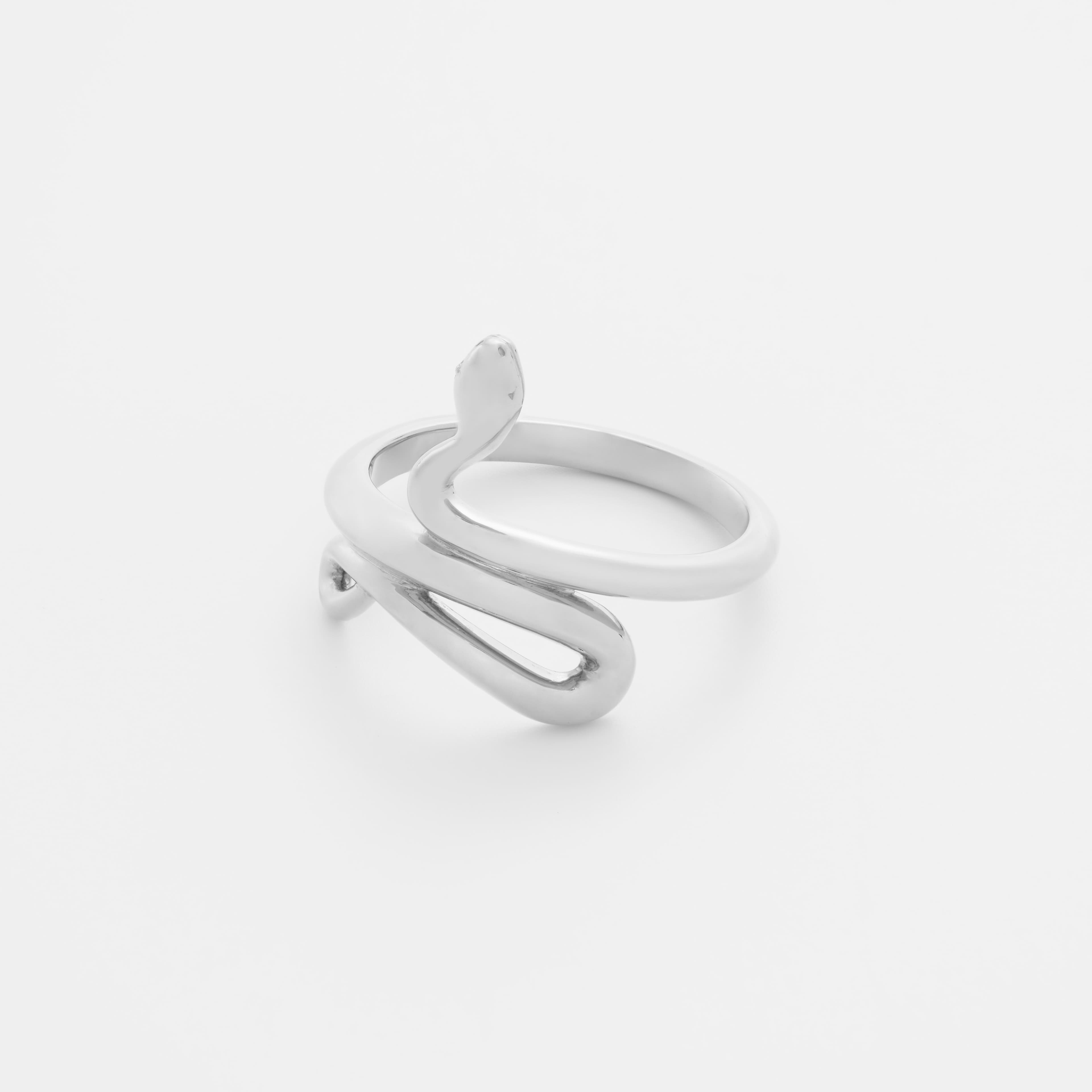 Shop Silver Rings 7879 Snake Ring