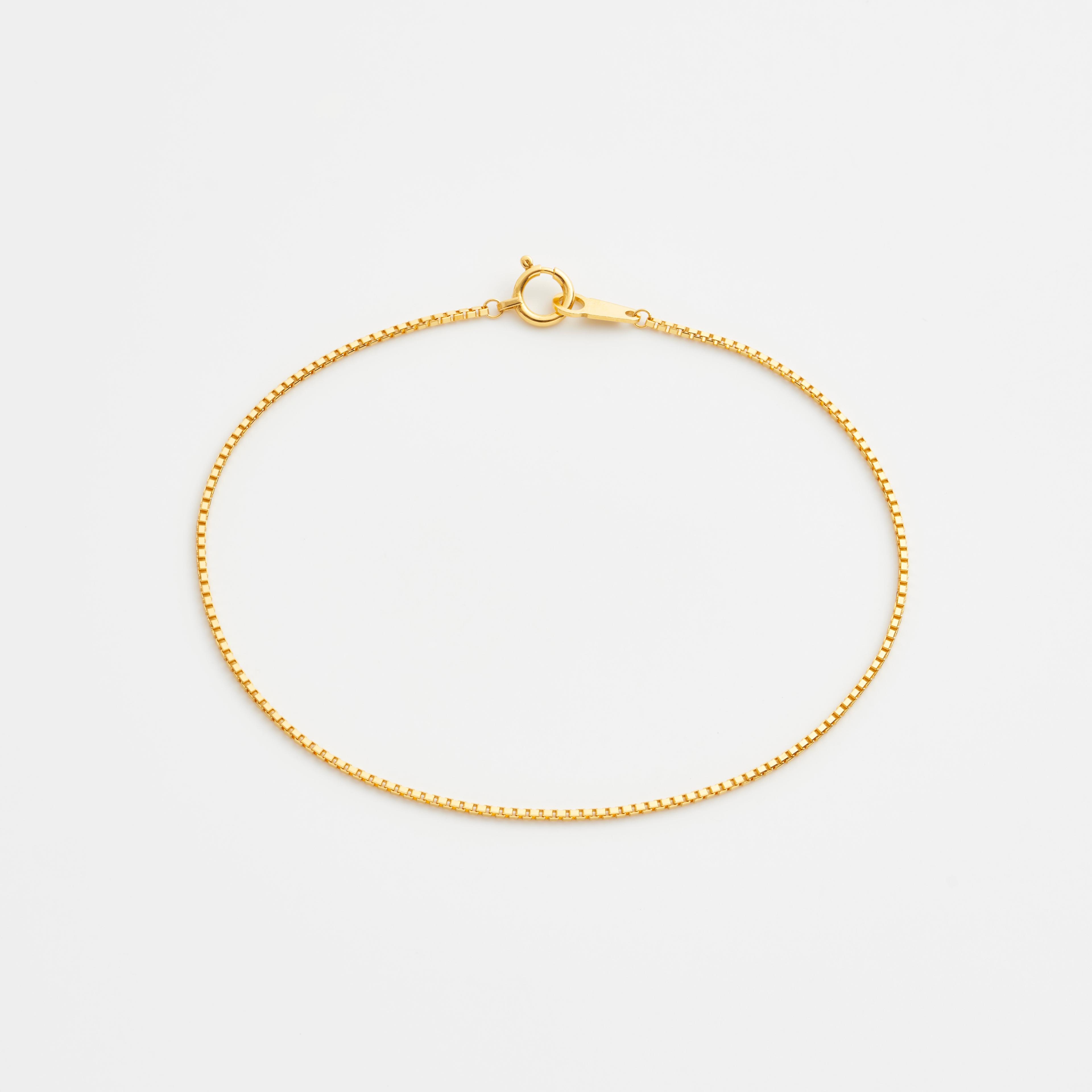 Shop Gold Bracelet Chains Box Chain Bracelet