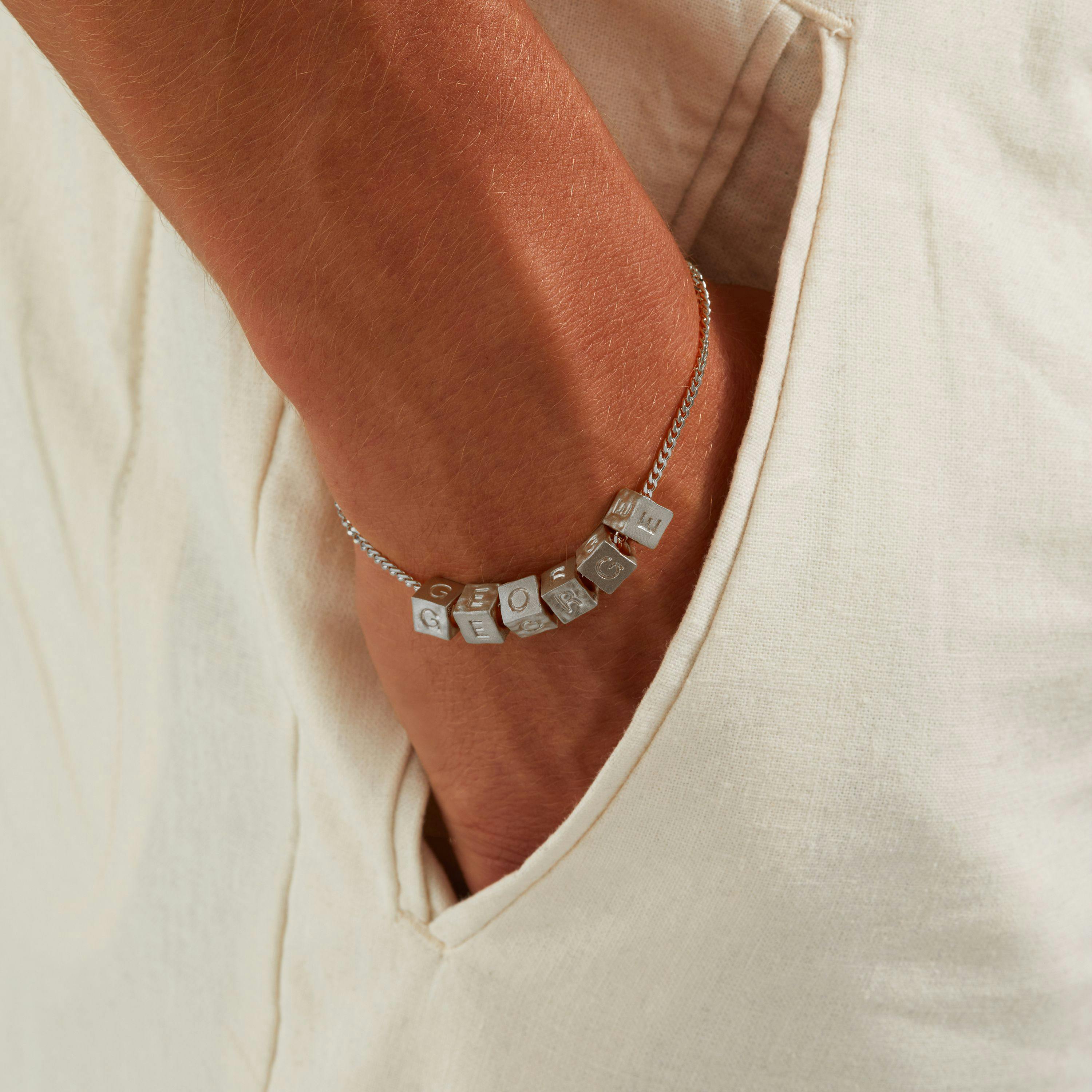 Shop Platinum Bracelet Chains Diamond Cut Curb Chain Bracelet