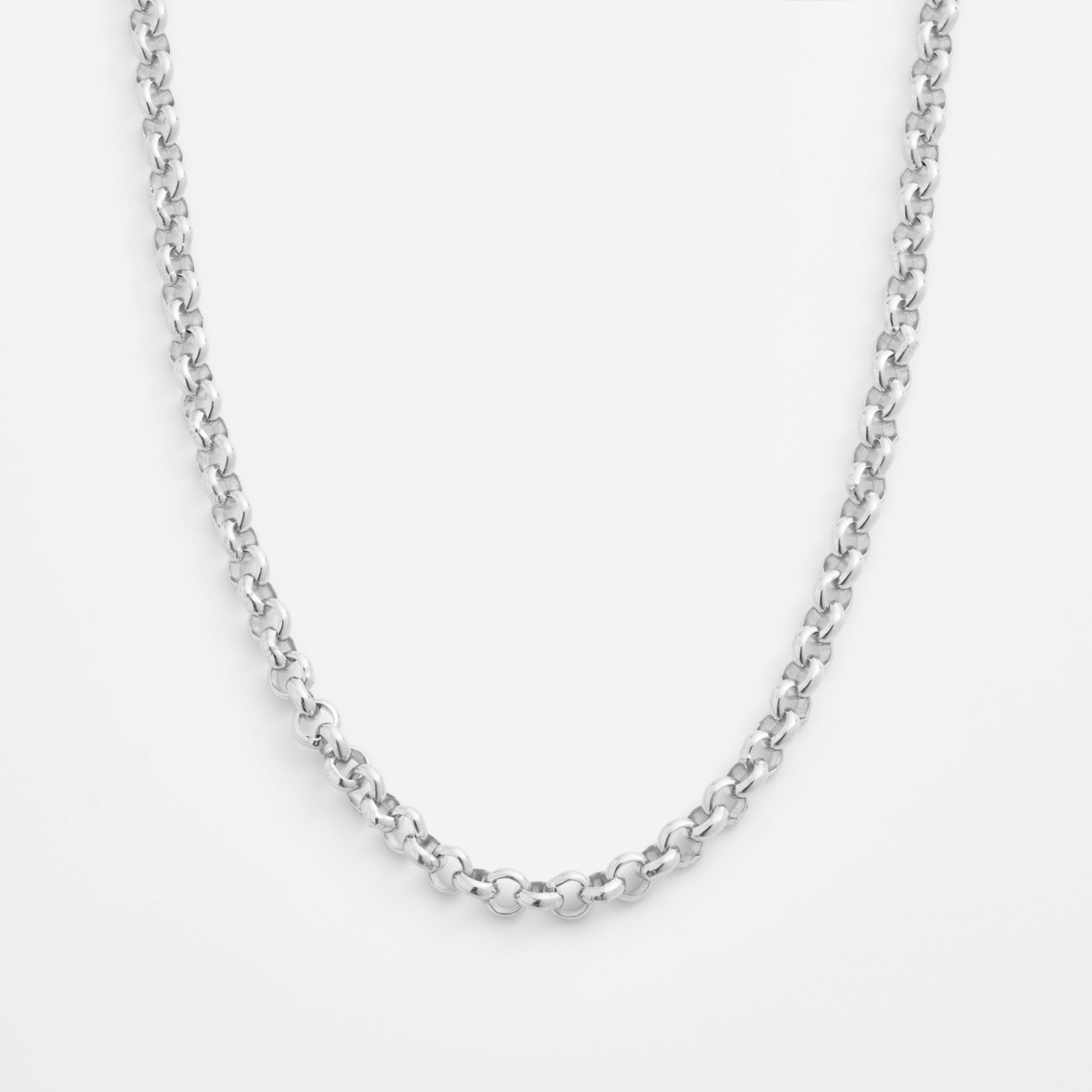 Shop Platinum Necklace Chains Rolo Chain Necklace