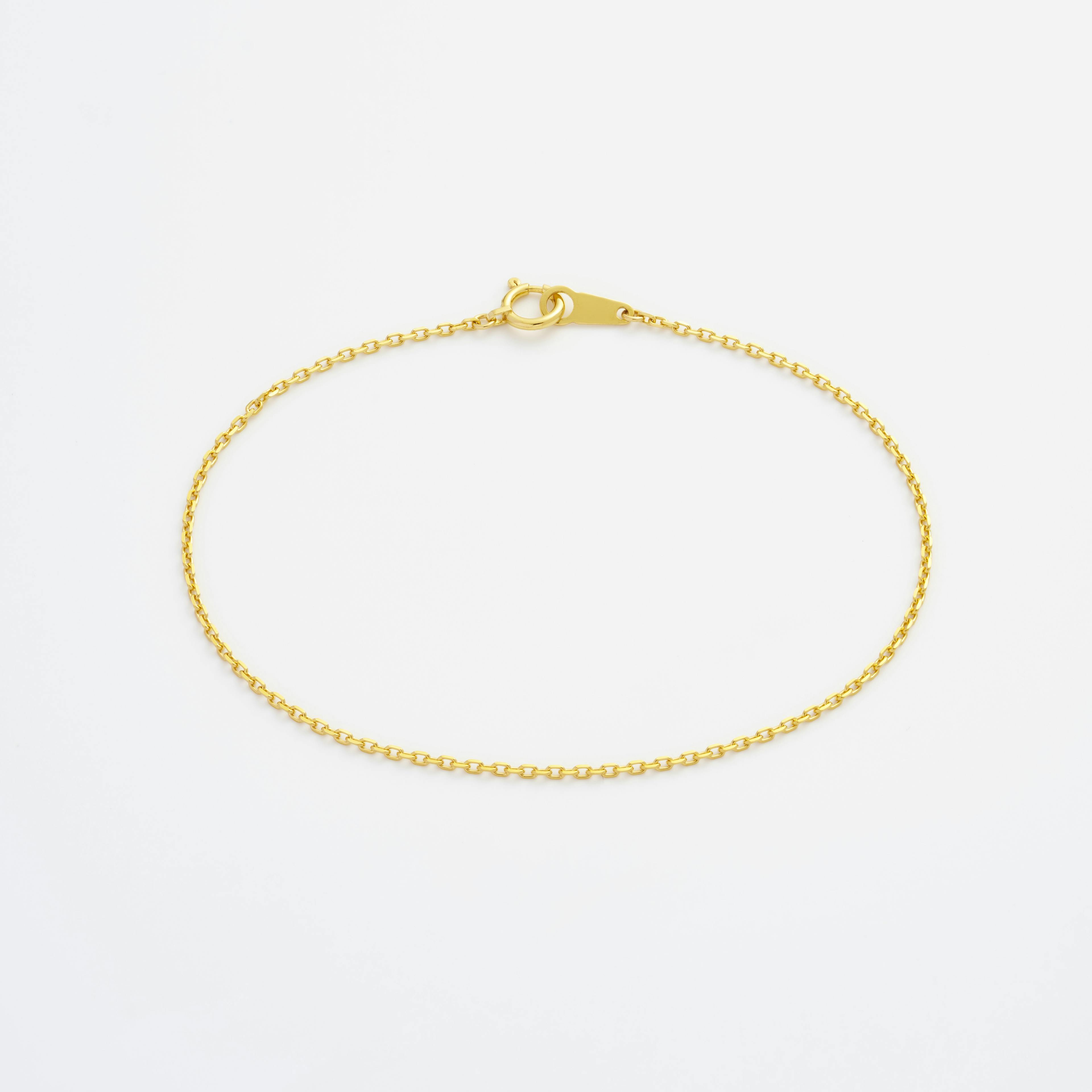Shop gold Bracelets Diamond Cut Cable Chain Bracelet