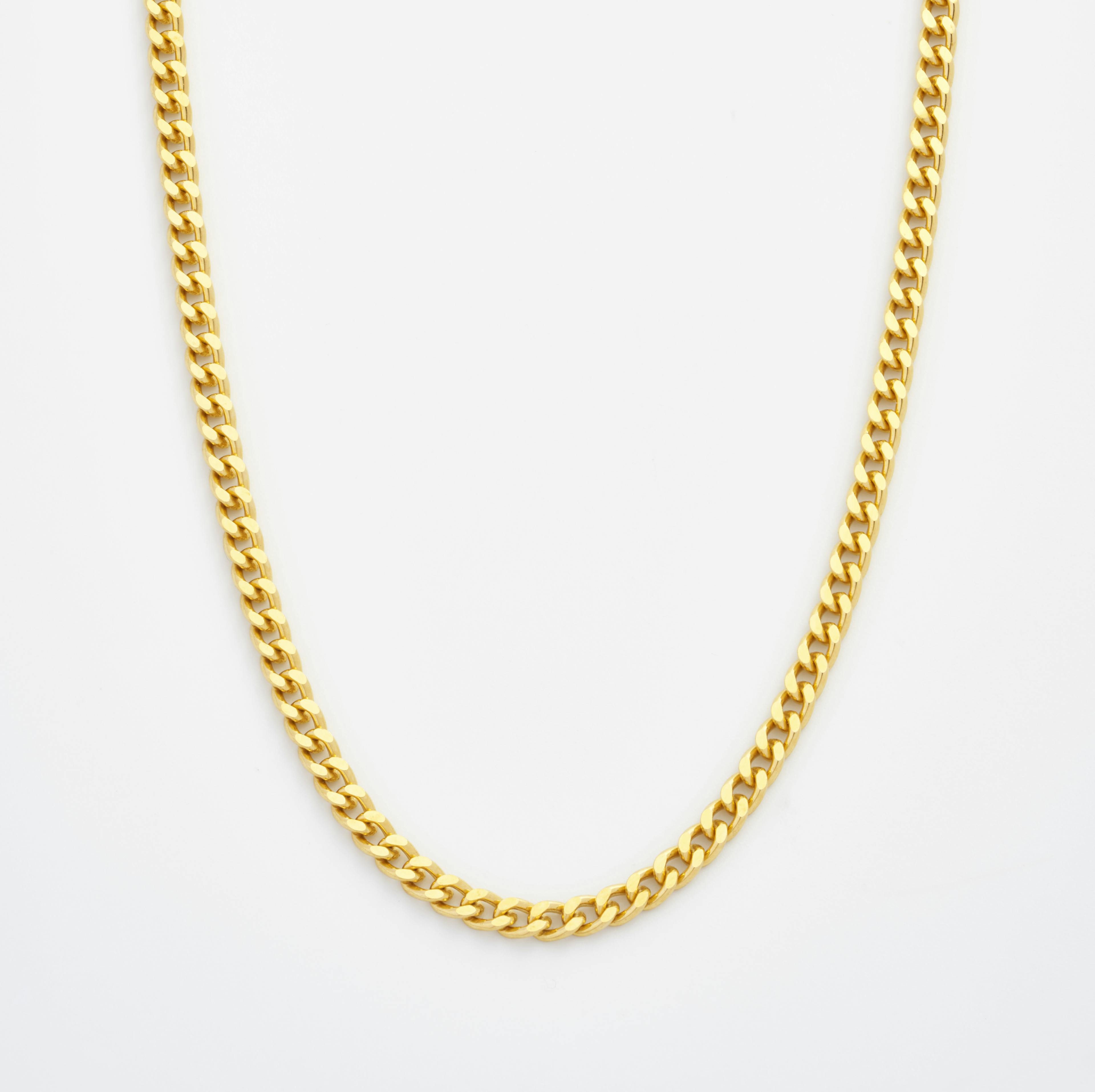 Shop gold Necklaces Diamond Cut Curb Chain Necklace