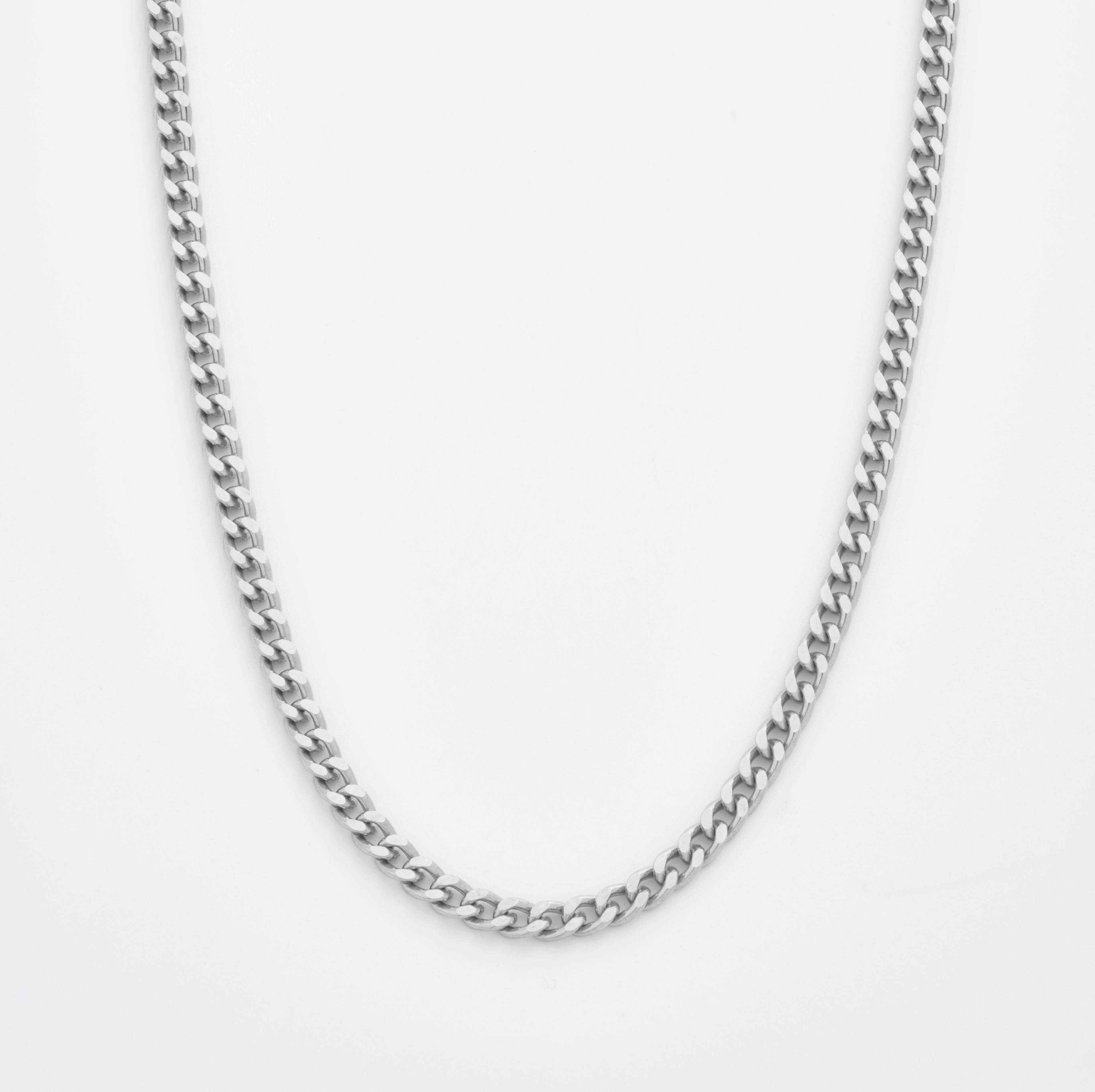 Shop platinum Necklaces Diamond Cut Curb Chain Necklace
