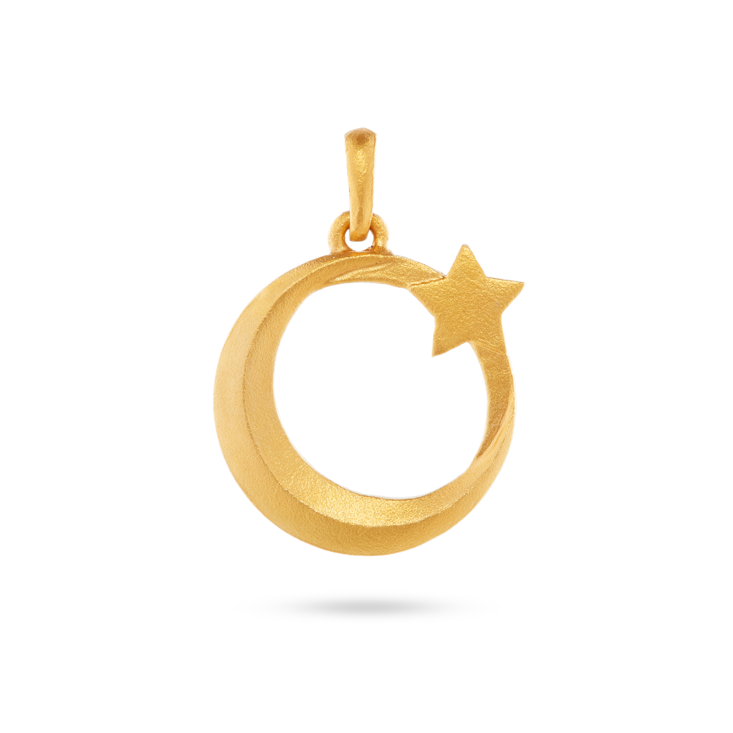 Moon And Star Pendant gold