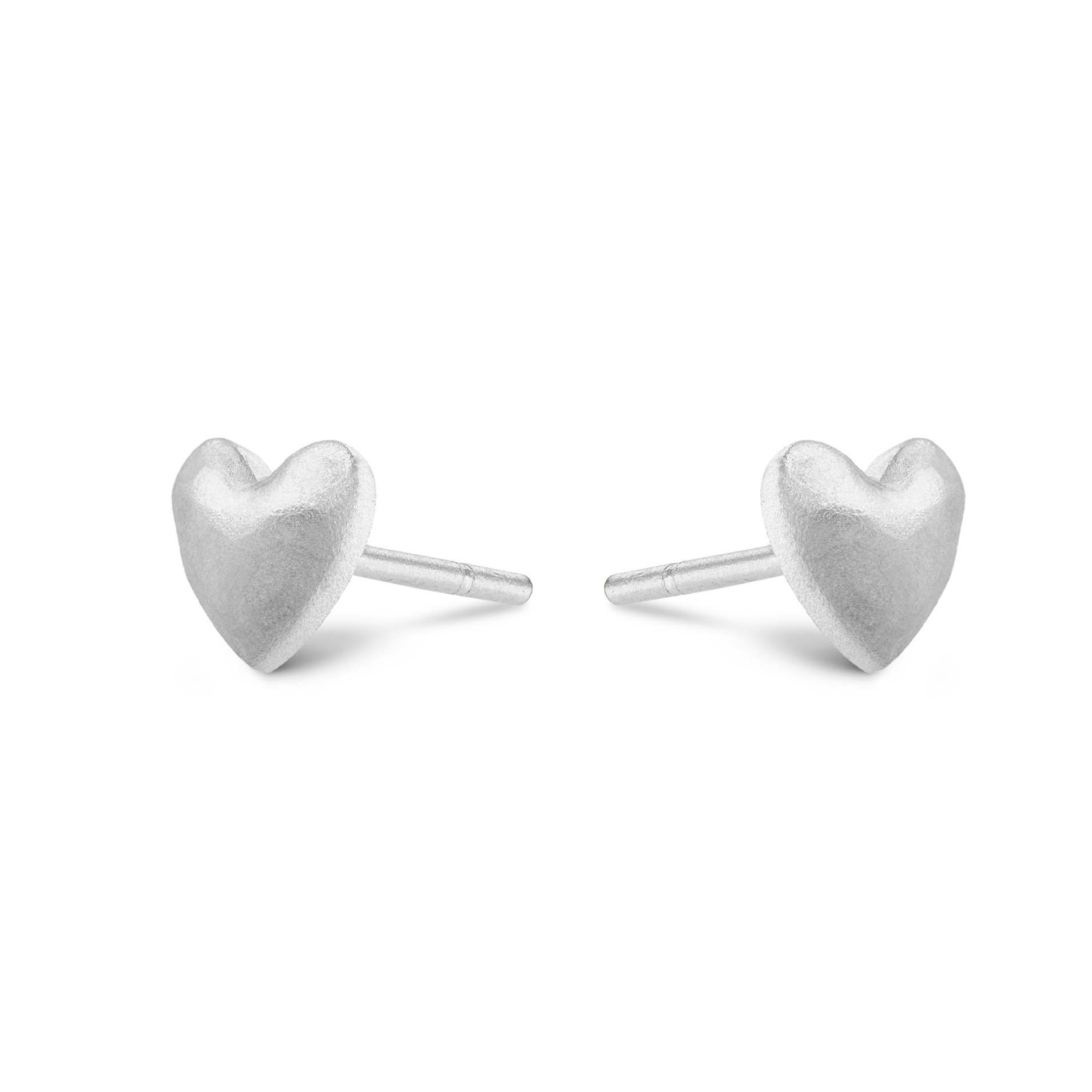 Shop Platinum Earrings Heart Stud Earrings