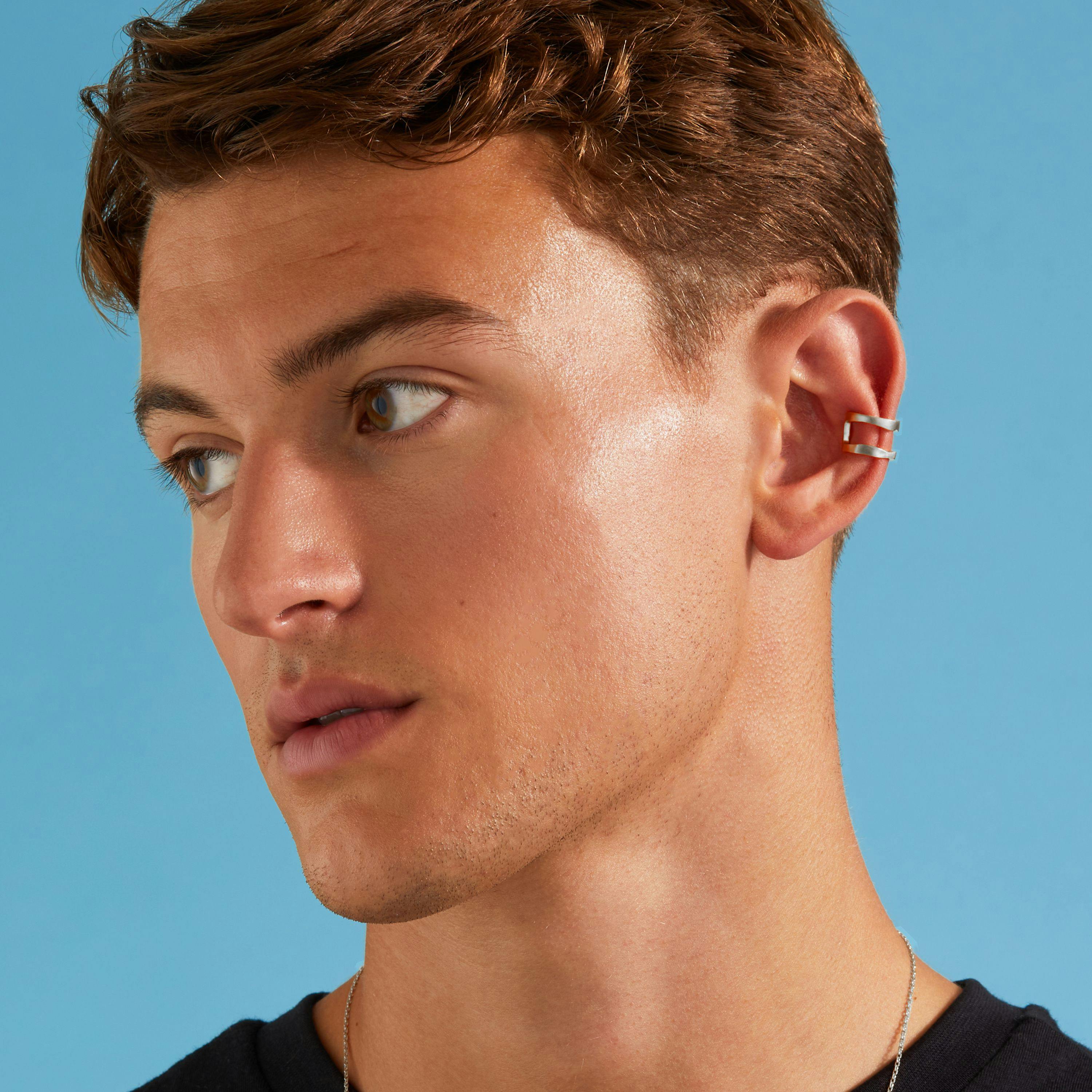 Shop Platinum Earrings Liquid Metal Ear Cuff