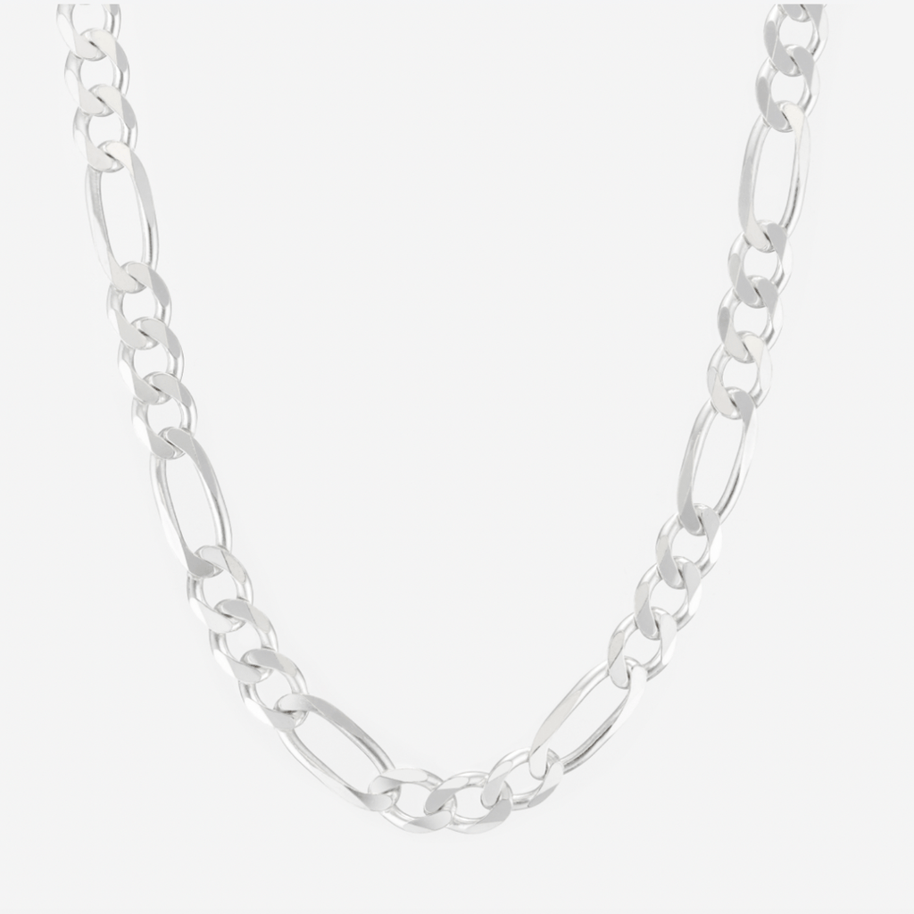 Figaro Chain Nominal Jewelry Reviews Solid 14K Yellow Gold 2MM Figaro Chain  Necklace In 16 Inch-