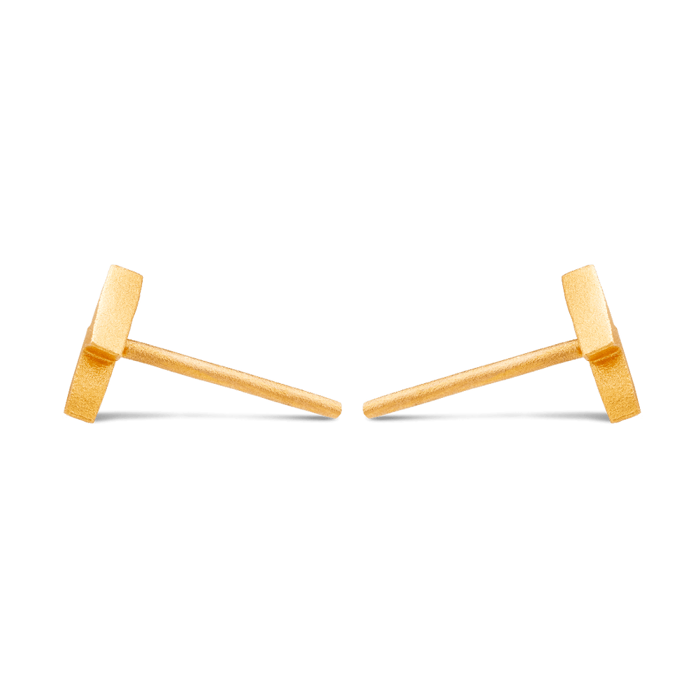 Shop Lightning Bolt Stud Earrings - Gold 24k | 7879