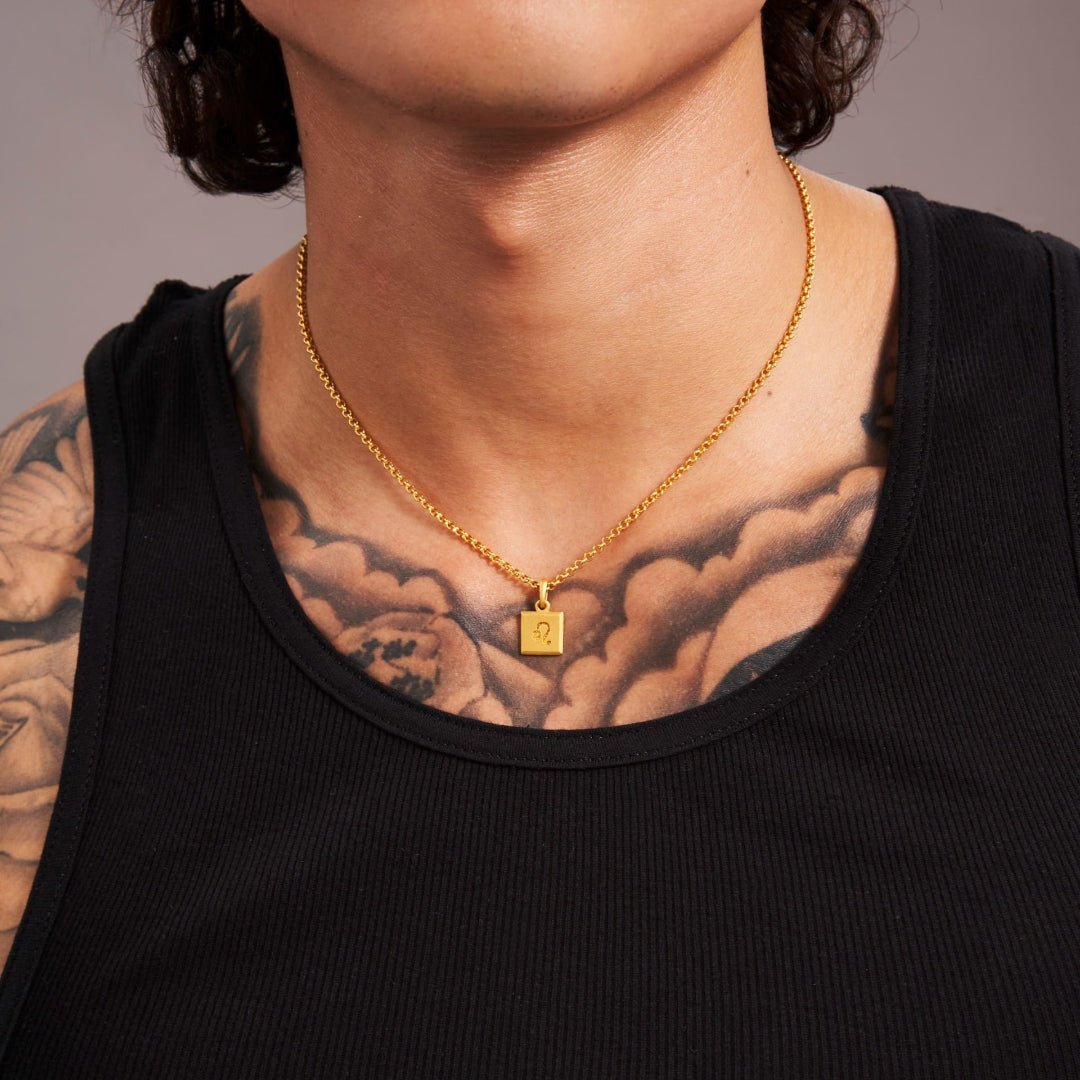 Shop Rolo Chain Necklace - Gold 24k | 7879